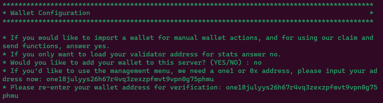 Save wallet address for toolbox
